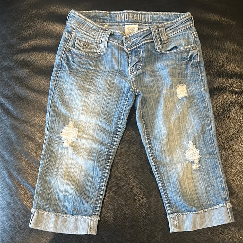 Hydraulic Women's Blue Distressed Jeans